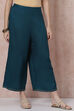 Dark Green Viscose Rayon Palazzo image number 3